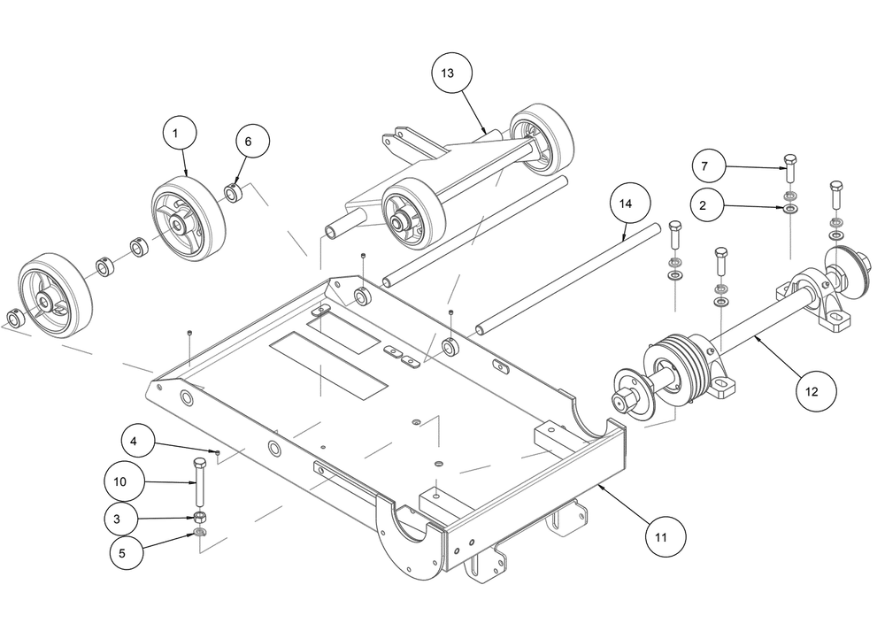 Section 04 Diagram and Parts List for MK-2424HSP 170955 MK Diamond Concrete Saw